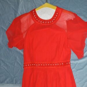 Asos Red Formal Dress Sz S